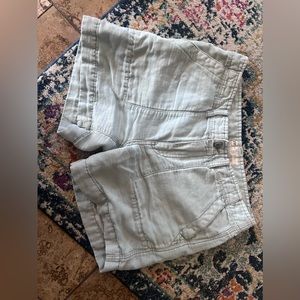 Free people light blue shorts size 2 but fits more like a 6!